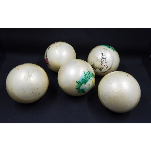 Essex Franke Mercury Glass Christmas Ornaments Dove Peace On Earth Lot of 5 - Picture 3 of 8